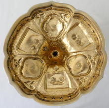 Solid silver gilt antique French Gothic Chalice.